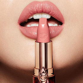 Charlotte Tilbury close-up of bullet texture highlighting satin finish benefits