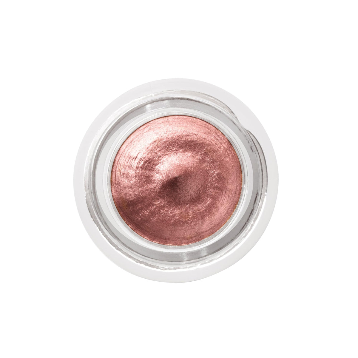 Charlotte Tilbury close-up of Pillow Talk shimmer showing rose-gold metallic reflect for brightening