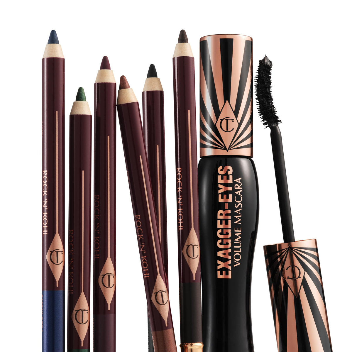 Charlotte Tilbury Fig Smoulder being applied along upper lash line for sultry definition