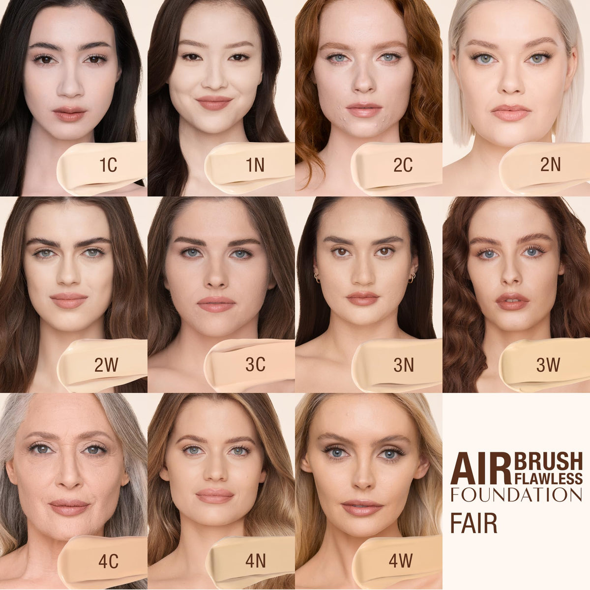 Charlotte Tilbury foundation being buffed with brush for even coverage