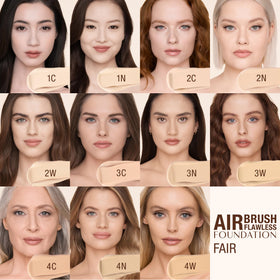 Charlotte Tilbury foundation being buffed with brush for even coverage