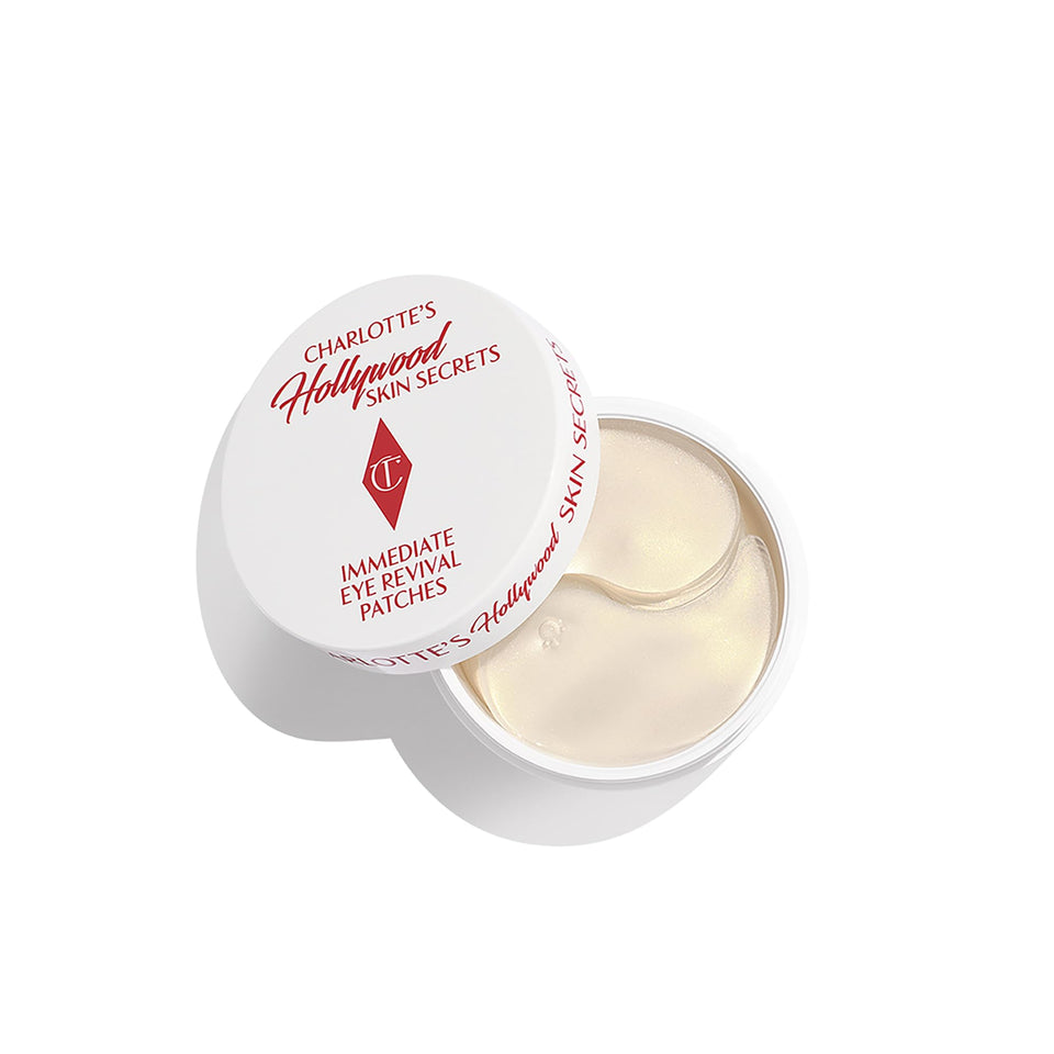 Charlotte Tilbury front packaging showing jar benefits and elegant branding