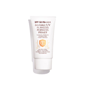 Charlotte Tilbury front packaging showing SPF 50 protection and sleek bottle
