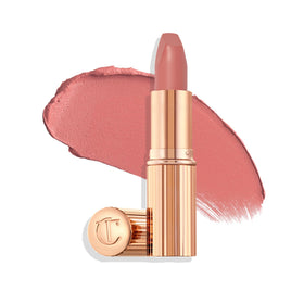Charlotte Tilbury tube front view showing Pillow Talk shade and elegant finish
