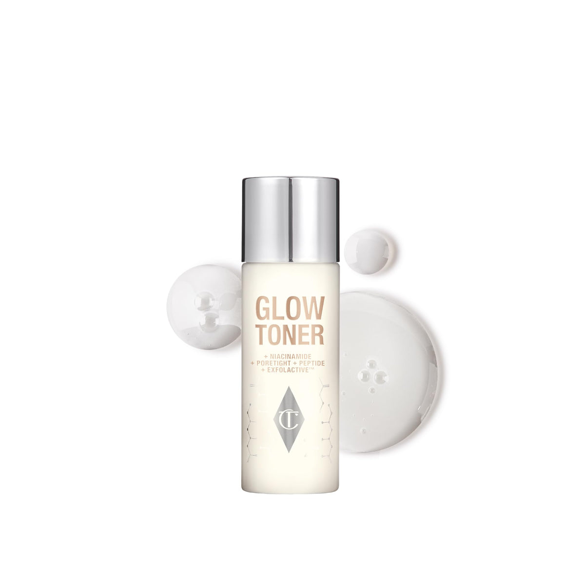Charlotte Tilbury front packaging showing mini bottle and brand, ideal travel benefit