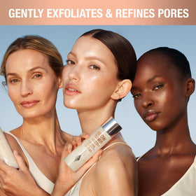 Charlotte Tilbury ingredient display emphasizing peptide and plant actives for smoothing