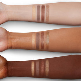 Charlotte Tilbury model daytime look using palette for natural luminous eye definition