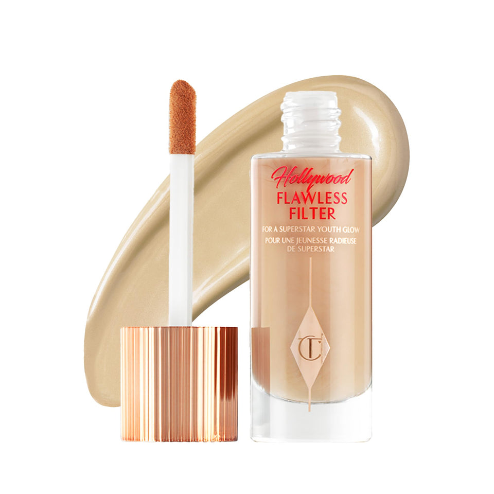 Charlotte Tilbury front bottle showing packaging and easy identification with glow benefit