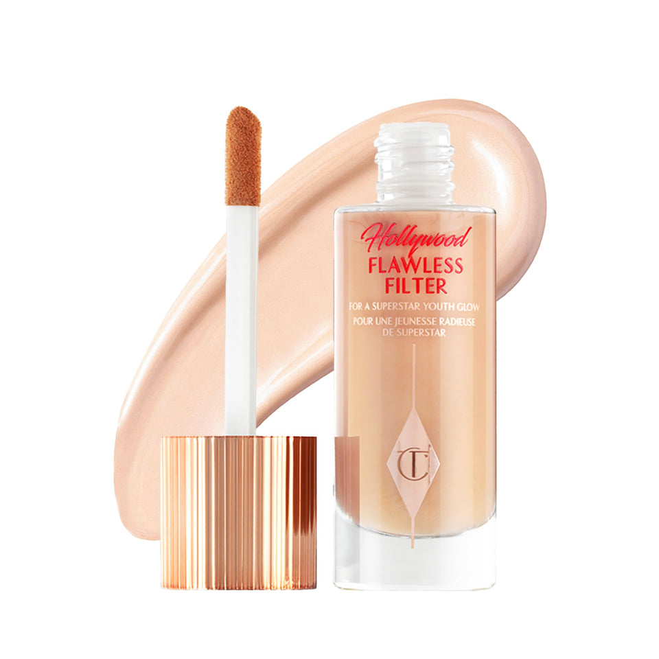 Charlotte Tilbury front packaging showing bottle and shade 2 Fair for easy identification
