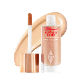 Charlotte Tilbury front bottle image showing product and glow benefits