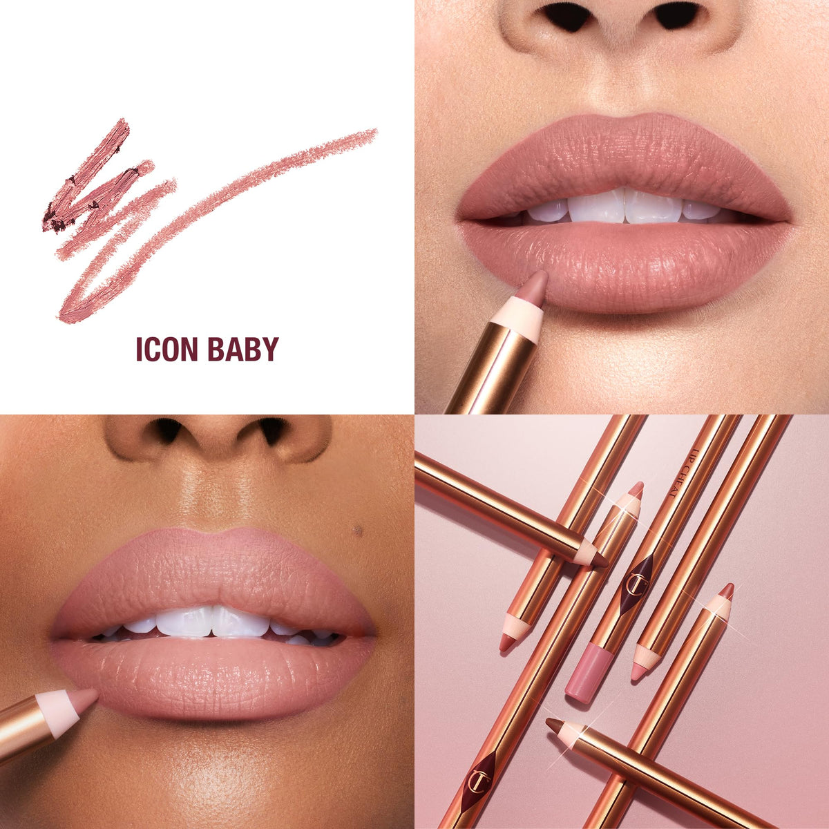 Charlotte Tilbury pencil tip close-up demonstrating precise, smooth application