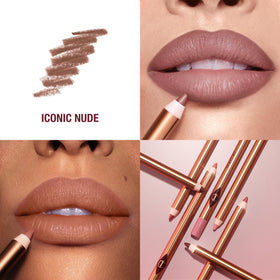 Charlotte Tilbury lip cheat tip close-up highlighting creamy smooth application