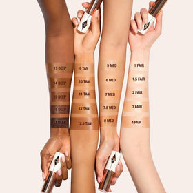 Charlotte Tilbury ingredients close-up highlighting hyaluronic acid and vitamin E hydration