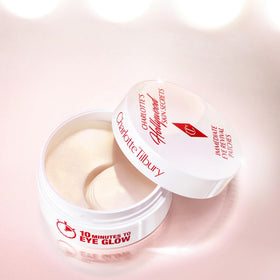 Charlotte Tilbury label close-up revealing key ingredients and application info