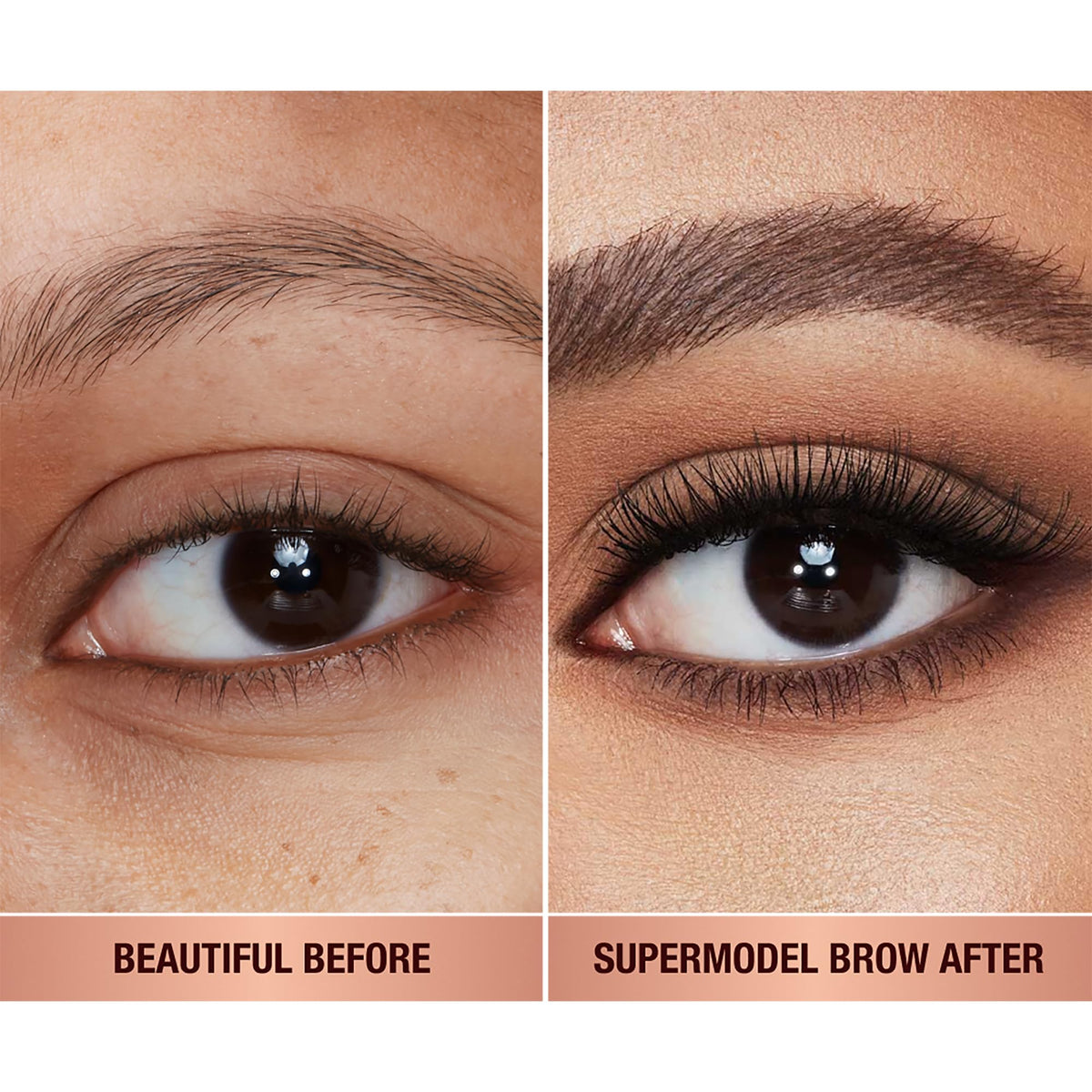 Charlotte Tilbury gel texture swatch illustrating buildable tint and feathered finish