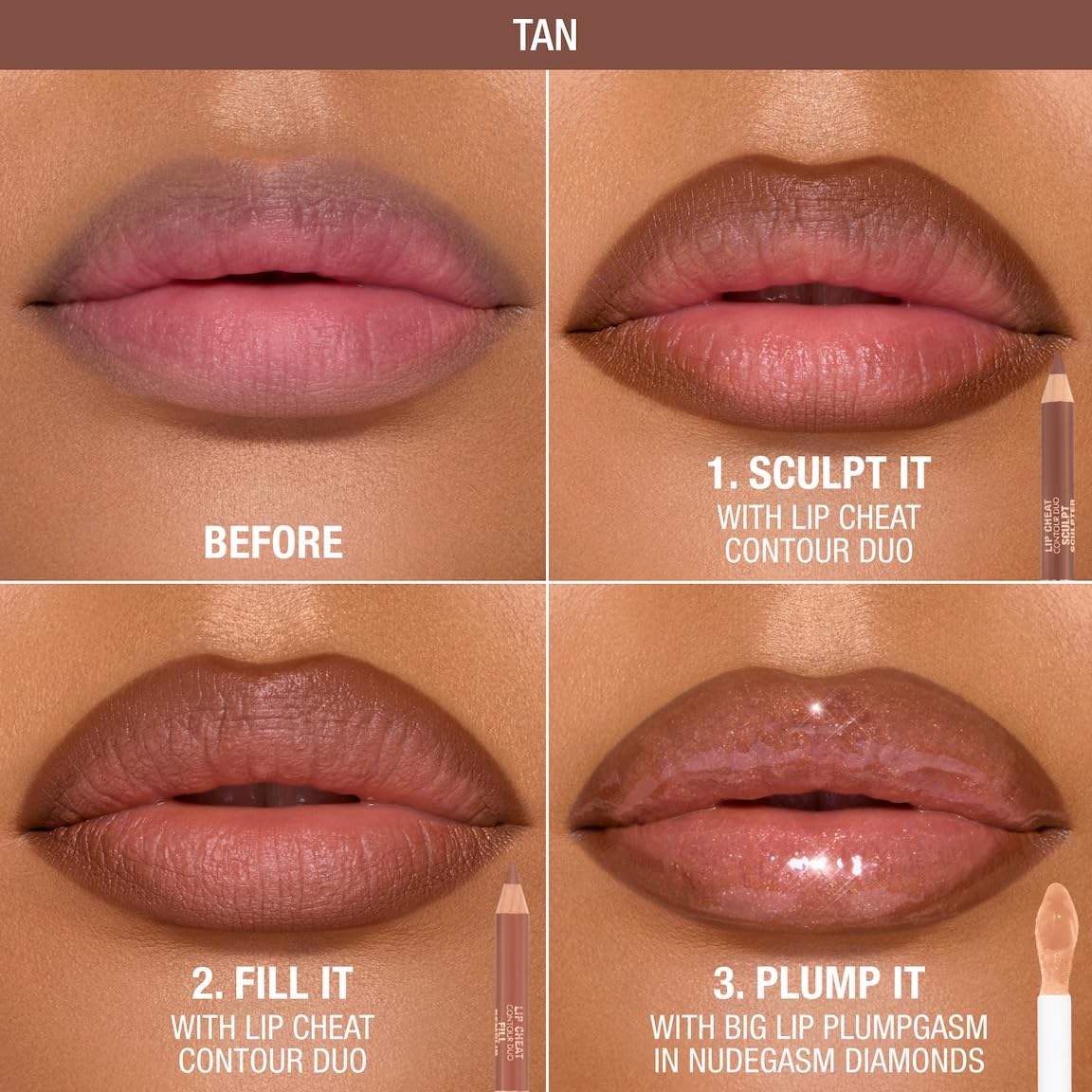 Charlotte Tilbury dual-ended detail highlighting sculpt and fill for precise definition