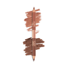 Charlotte Tilbury front view of dual-ended pencil showing immediate contour benefit