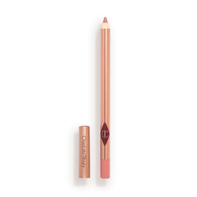 Charlotte Tilbury lip pencil front packaging showing shade and sleek design benefits definition