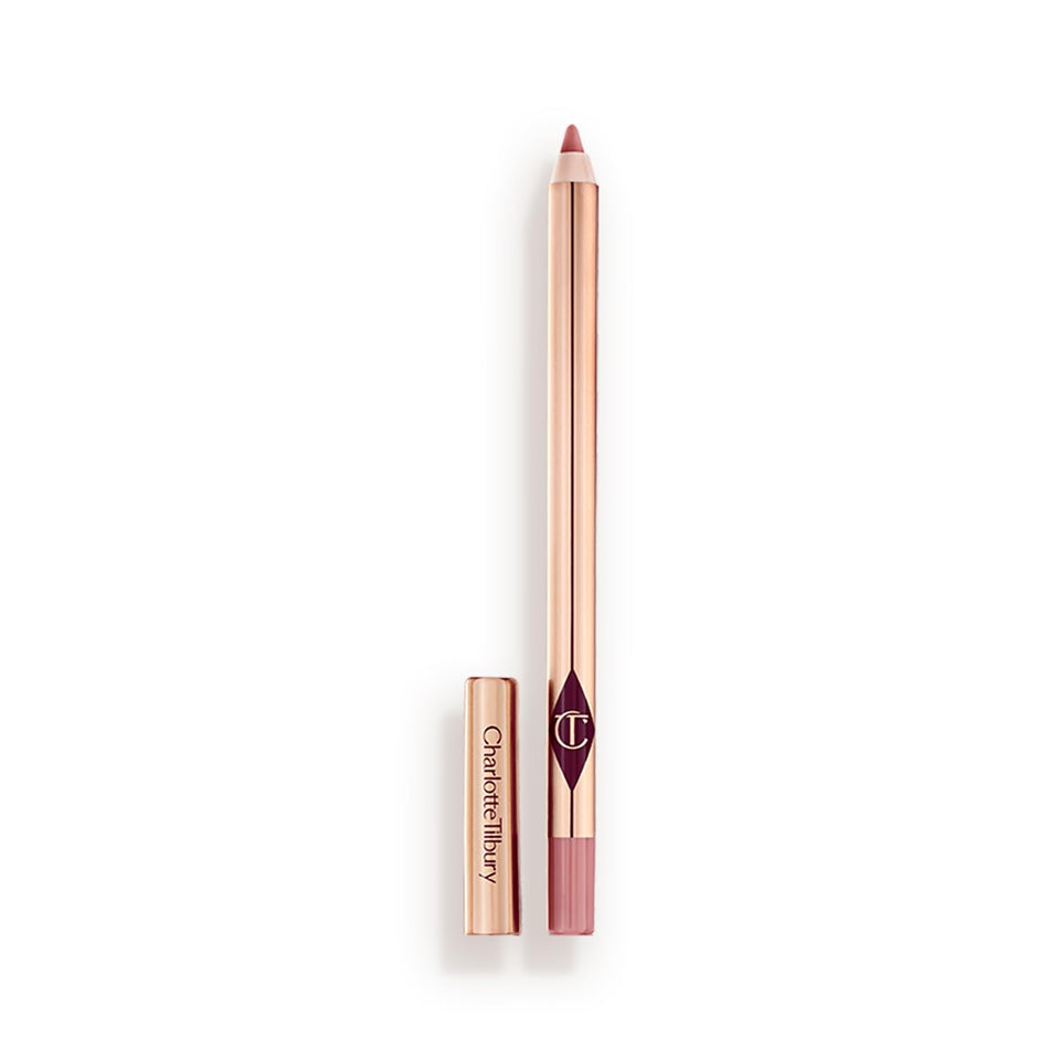 Charlotte Tilbury lip pencil front view showing sleek design and easy grip benefit