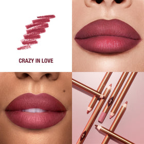 Charlotte Tilbury Lip Cheat pencil tip close-up for precise application comfort