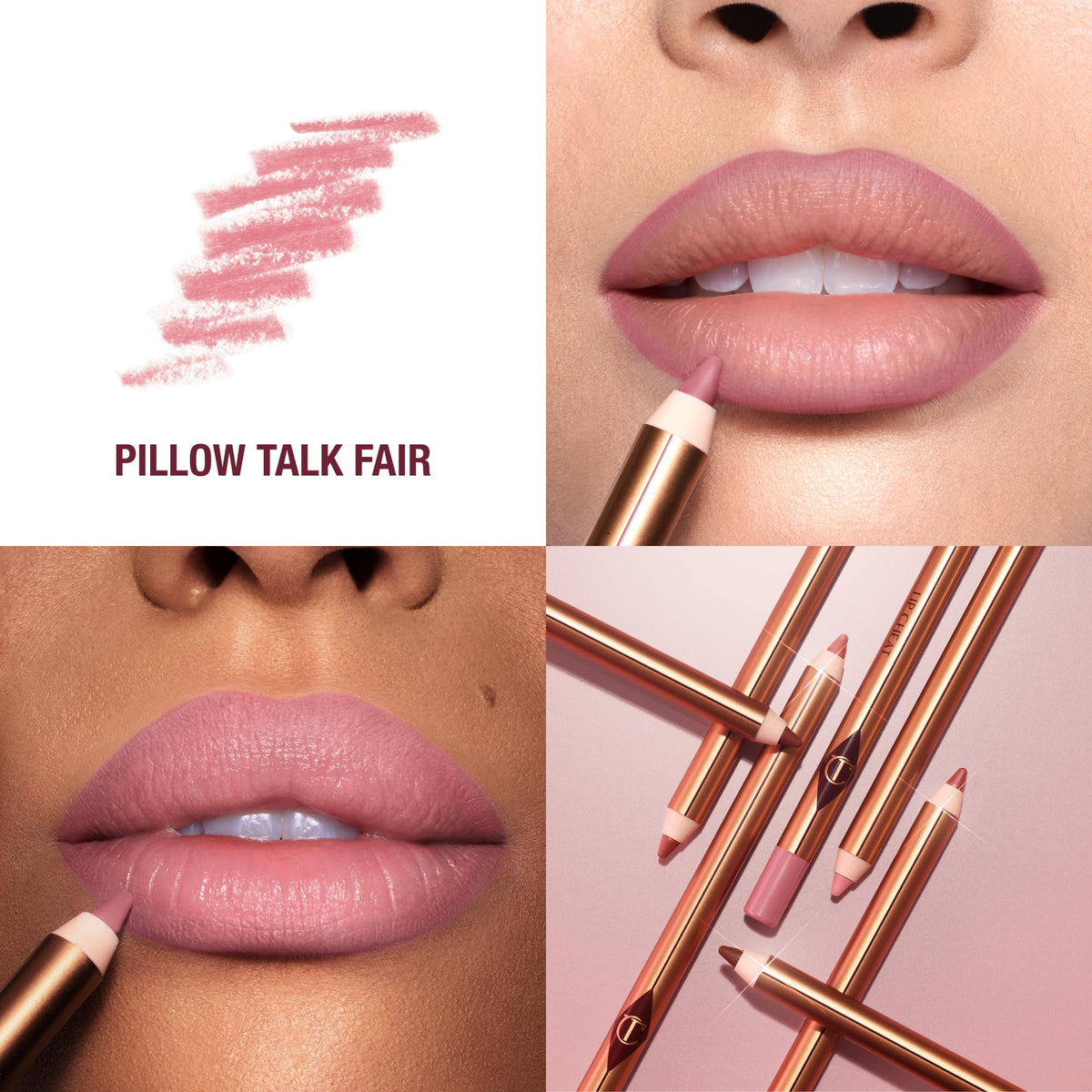 Charlotte Tilbury lip liner tip close-up demonstrating creamy glide and precision control