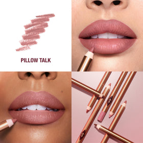 Charlotte Tilbury lip pencil tip close-up illustrating creamy texture for precise application