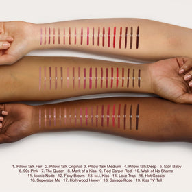 Charlotte Tilbury waterproof test with water drop showing smudge-proof performance for confident wear