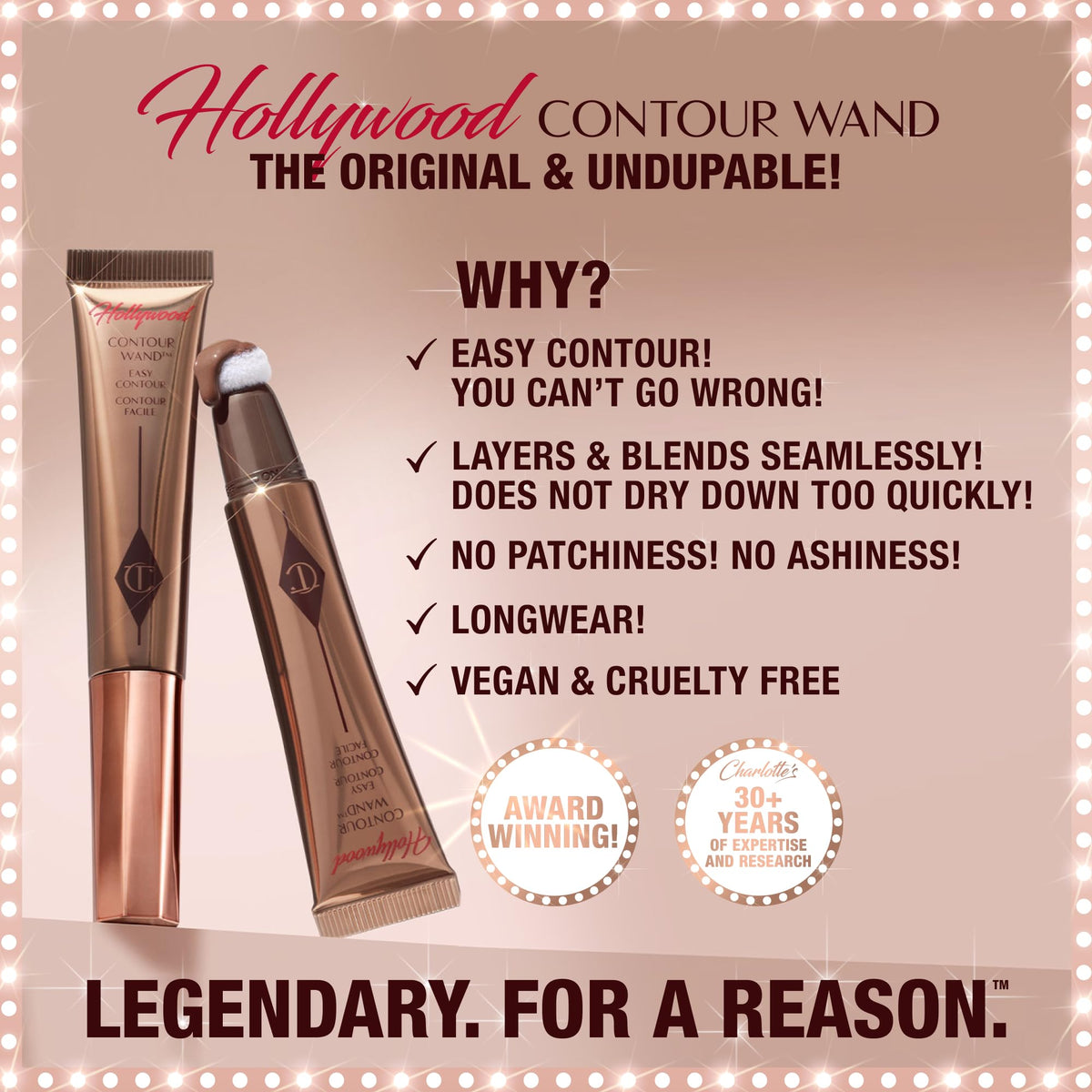 Charlotte Tilbury liquid contour texture swatched showing blendable, buildable finish benefit