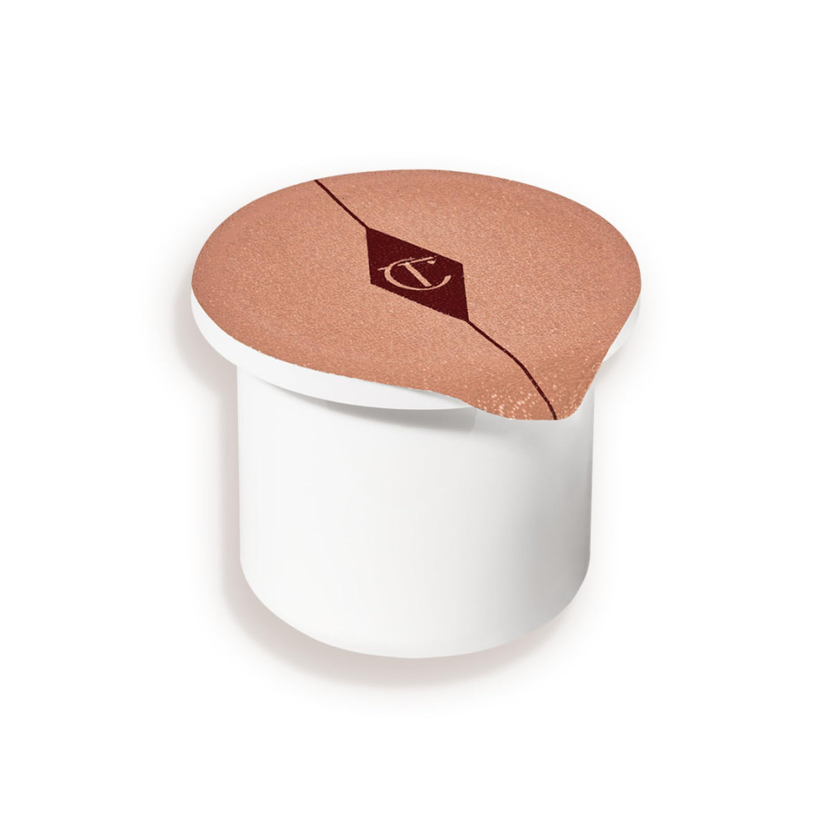 Charlotte Tilbury Magic Cream refill front jar showing elegant packaging and hydration benefit