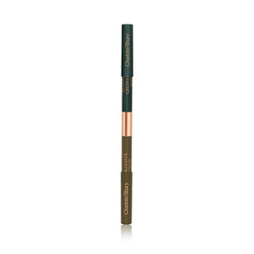 Charlotte Tilbury Magic Eyeliner held in hand for scale showing portable two-in-one benefit