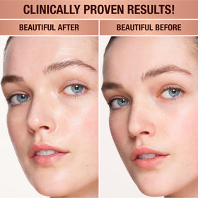 Charlotte Tilbury hyaluronic mesh concept close-up illustrating long-lasting hydration benefit
