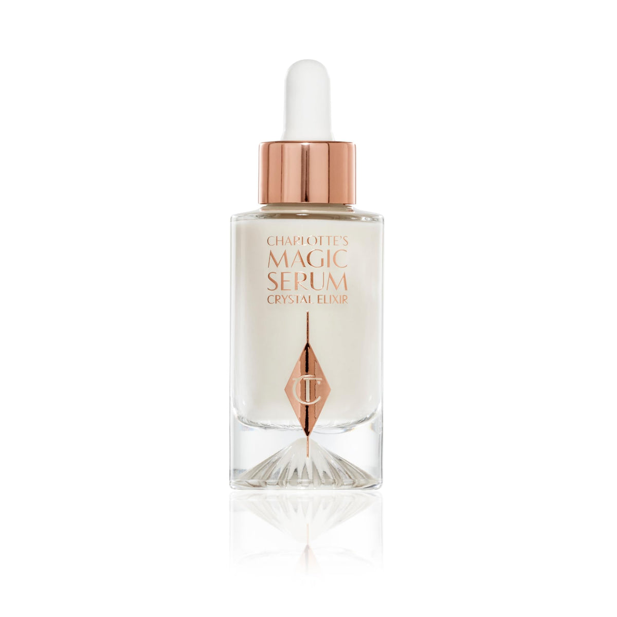 Charlotte Tilbury front packaging bottle showing elegant design and premium appeal
