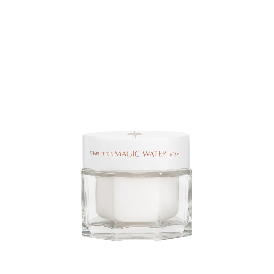 Charlotte Tilbury jar front view showing sleek packaging and travel-ready size