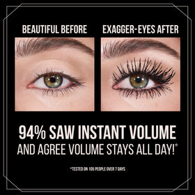 Charlotte Tilbury mascara swirled texture showing rich vinyl-black pigment