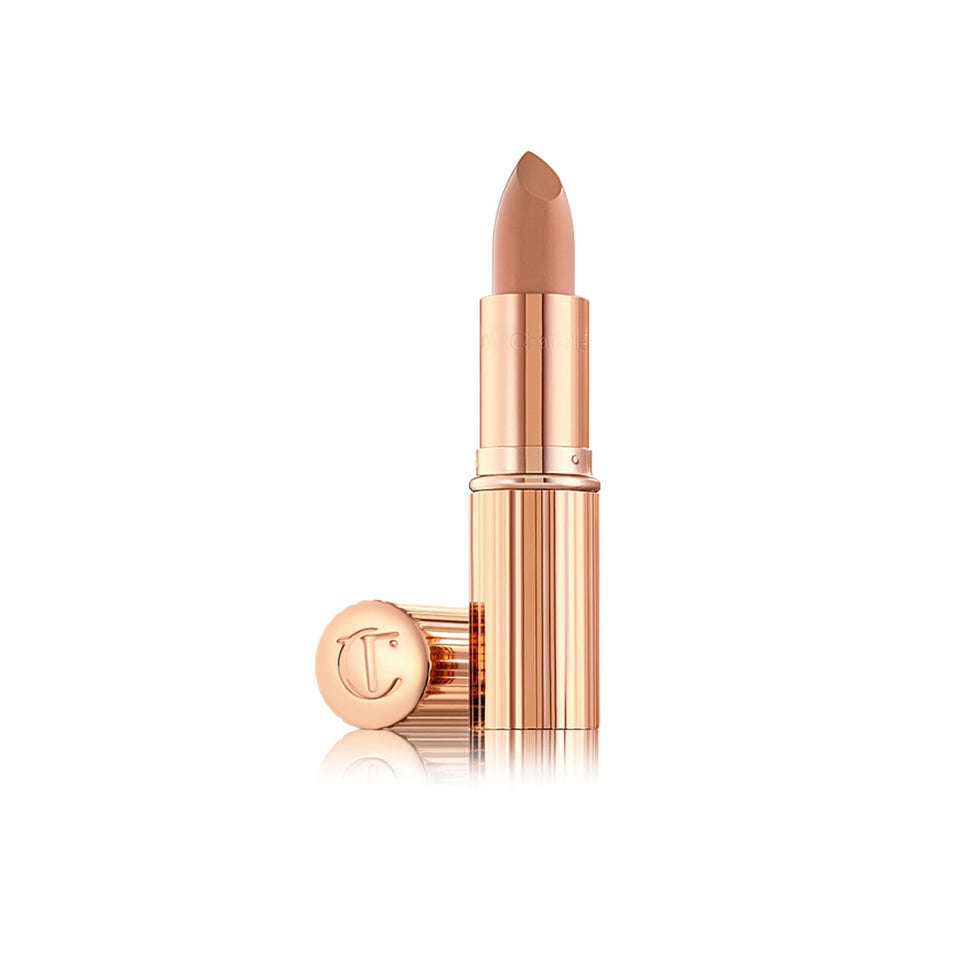 Charlotte Tilbury Nude Kate front shot showing satin-nude finish and polished look