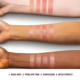 Charlotte Tilbury Nude Kate packaging label close-up showing brand and shade clarity