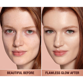 Charlotte Tilbury opened cap and pump displaying easy, controlled dispensing