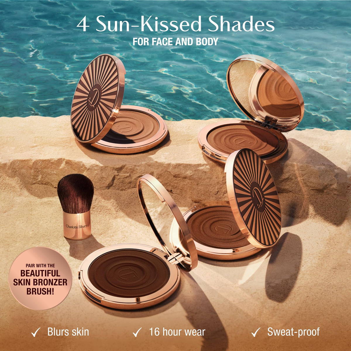 Charlotte Tilbury open jar top view of cream surface highlighting silky formula and moisturizing effect