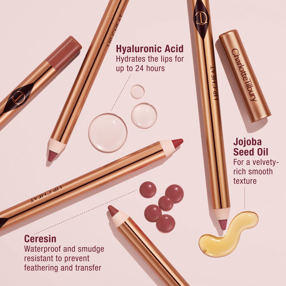 Charlotte Tilbury pencil held in hand for accurate size and ergonomic view
