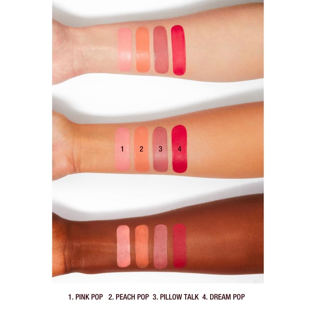 Charlotte Tilbury being applied to cheek demonstrating lift and buildability