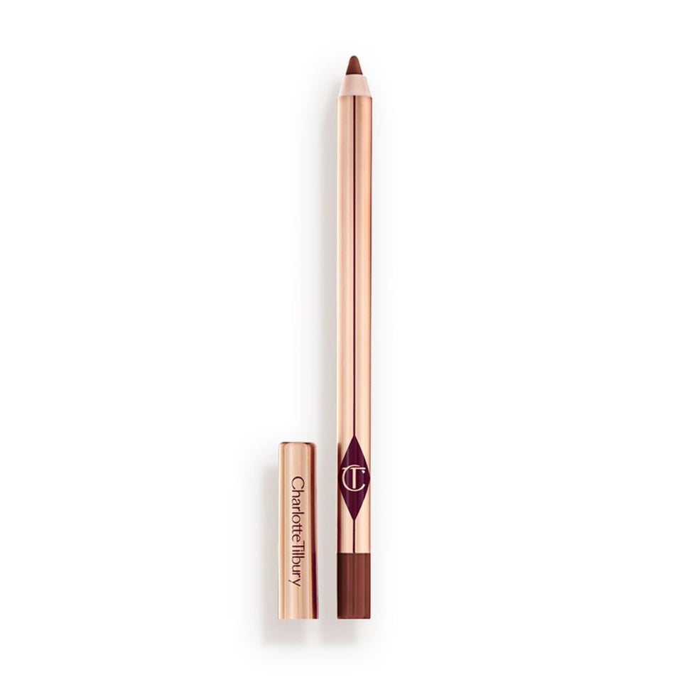 Charlotte Tilbury lip liner front packaging shows shade and benefits