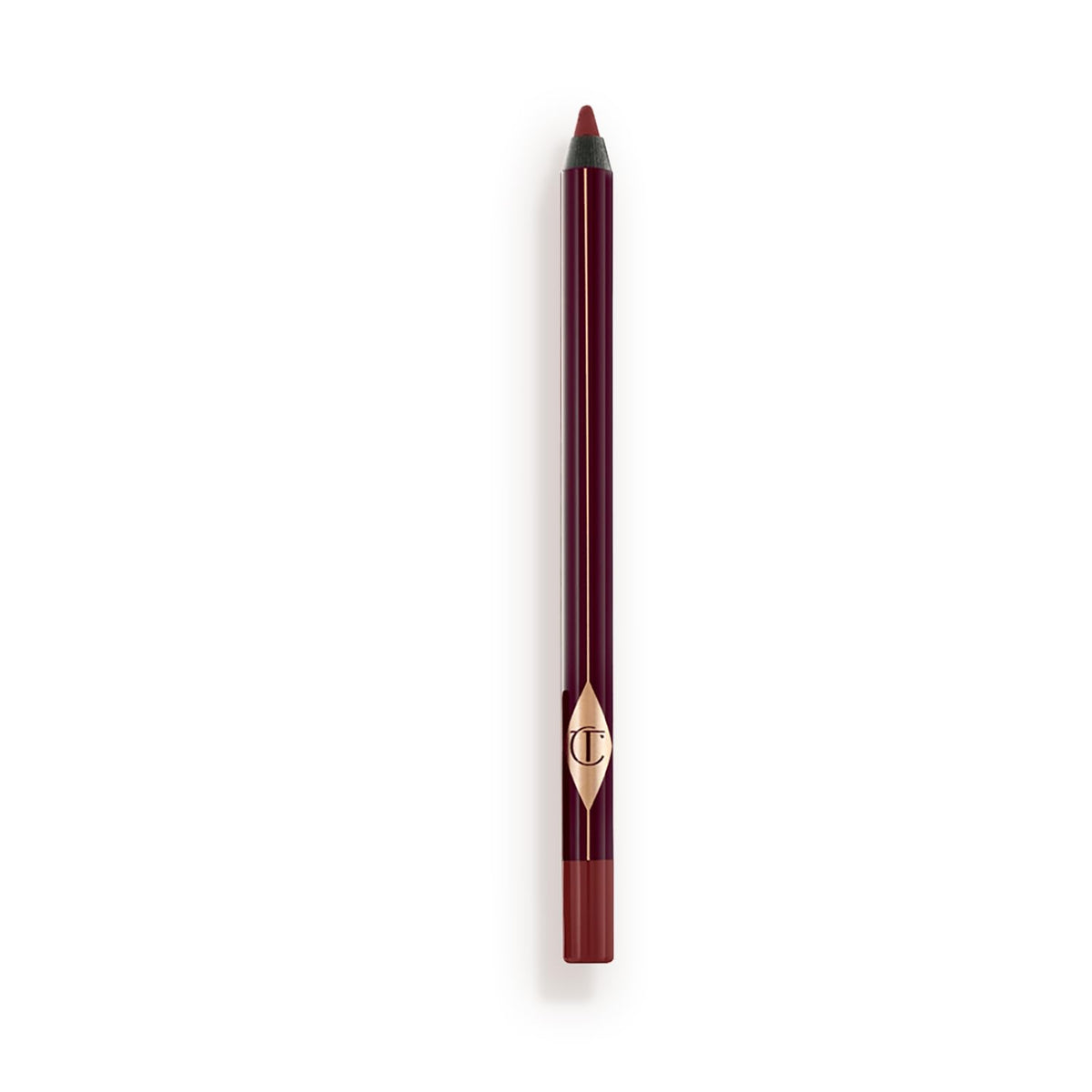 Charlotte Tilbury eyeliner front view showing pencil and cap, defines eyes