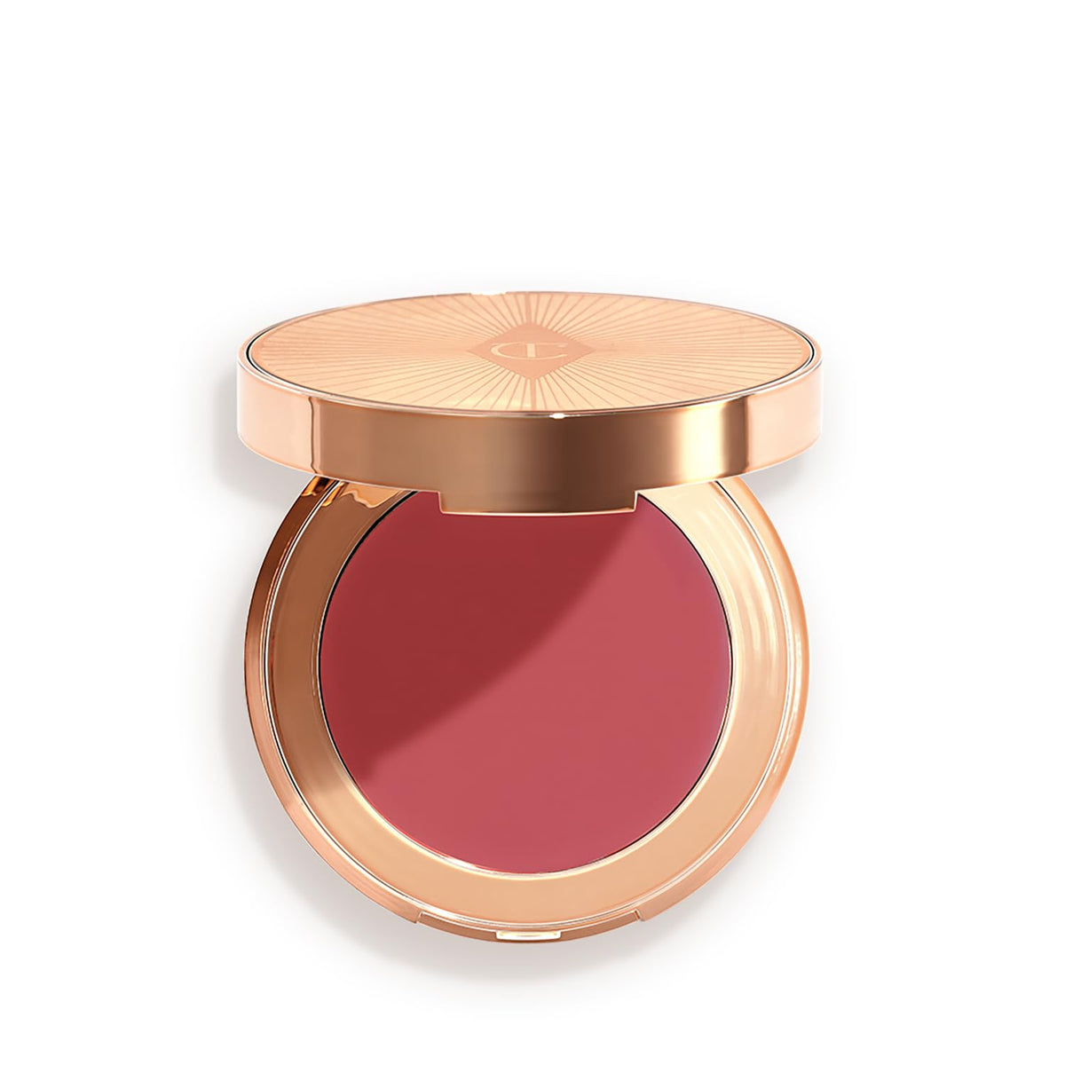 Charlotte Tilbury front packaging showing compact and shade name, flattering quick application