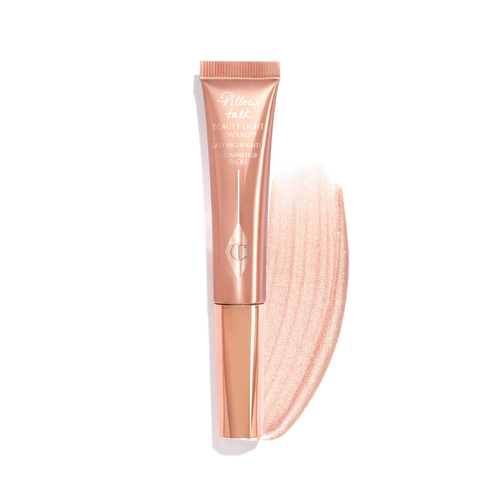 Charlotte Tilbury front packaging showing elegant wand and brand benefit of instant radiance