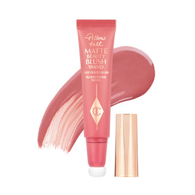 Charlotte Tilbury front packaging showing wand and shade, highlights portability