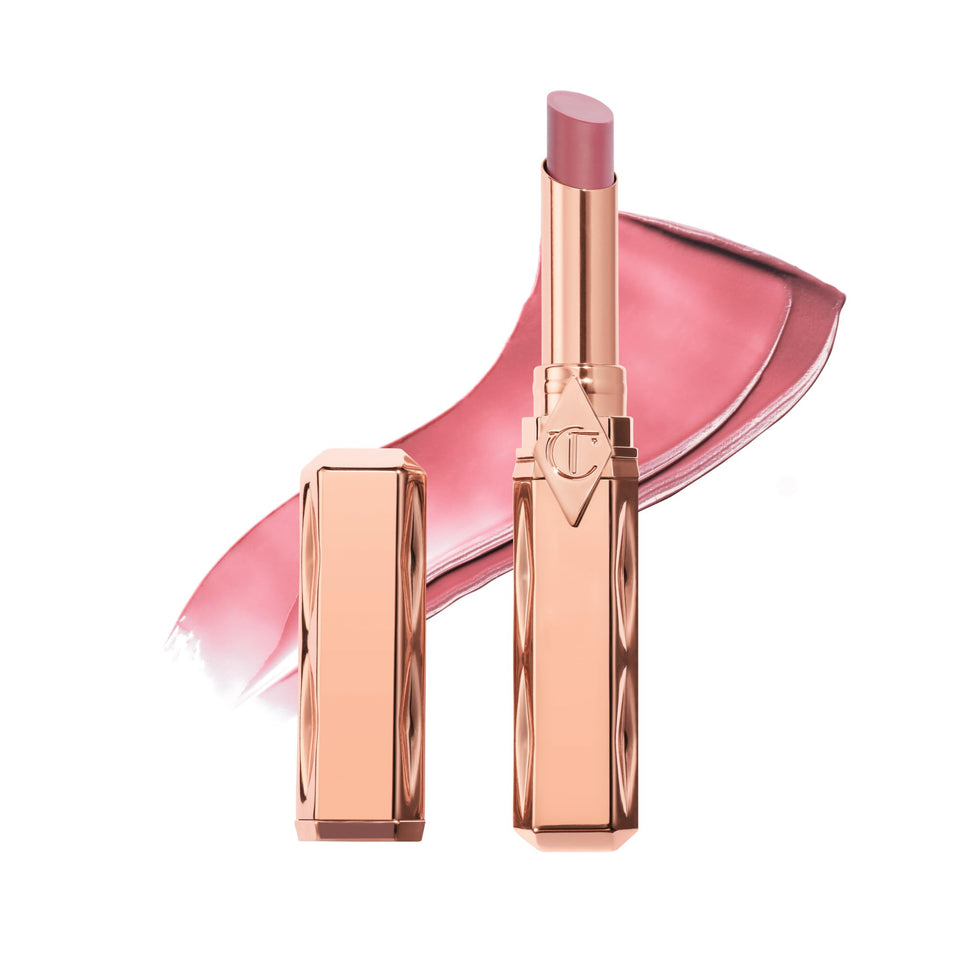 Charlotte Tilbury front packaging showing Pillow Talk Medium, easy color choice