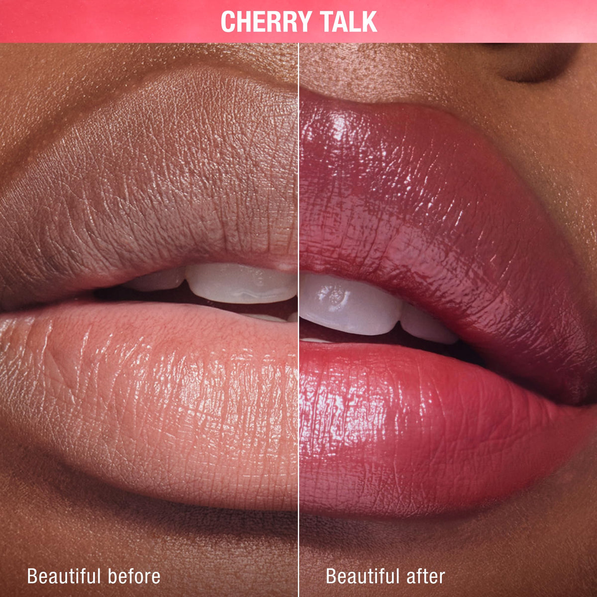 Charlotte Tilbury open stick texture close-up showing smooth balm hydration