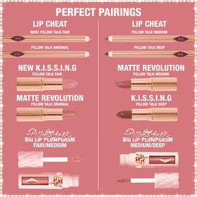 Charlotte Tilbury gloss on lips closeup displaying juicy, plumped pout and moisturizing finish