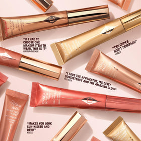 Charlotte Tilbury finished makeup look inspired by red-carpet glow and camera-ready sheen
