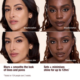 Charlotte Tilbury product on a vanity scene suggesting everyday glam and camera‑ready finish